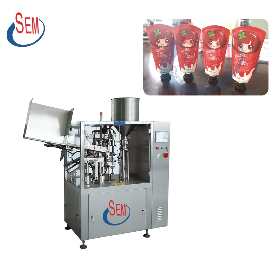 Sunscreen cream tube filling and sealing machine Sunscreen cream tube filling and sealing machine