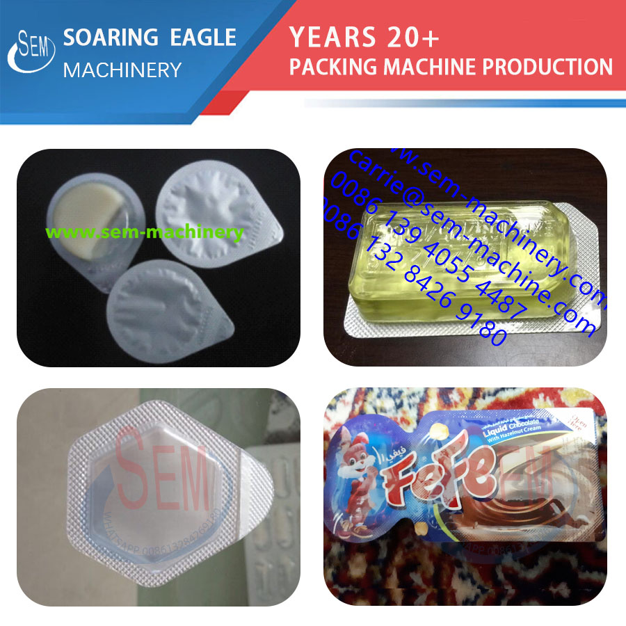 Liquid blister packing machine for chocolate butter syrup jam honey Liquid blister packing machine for chocolate butter syrup jam honey