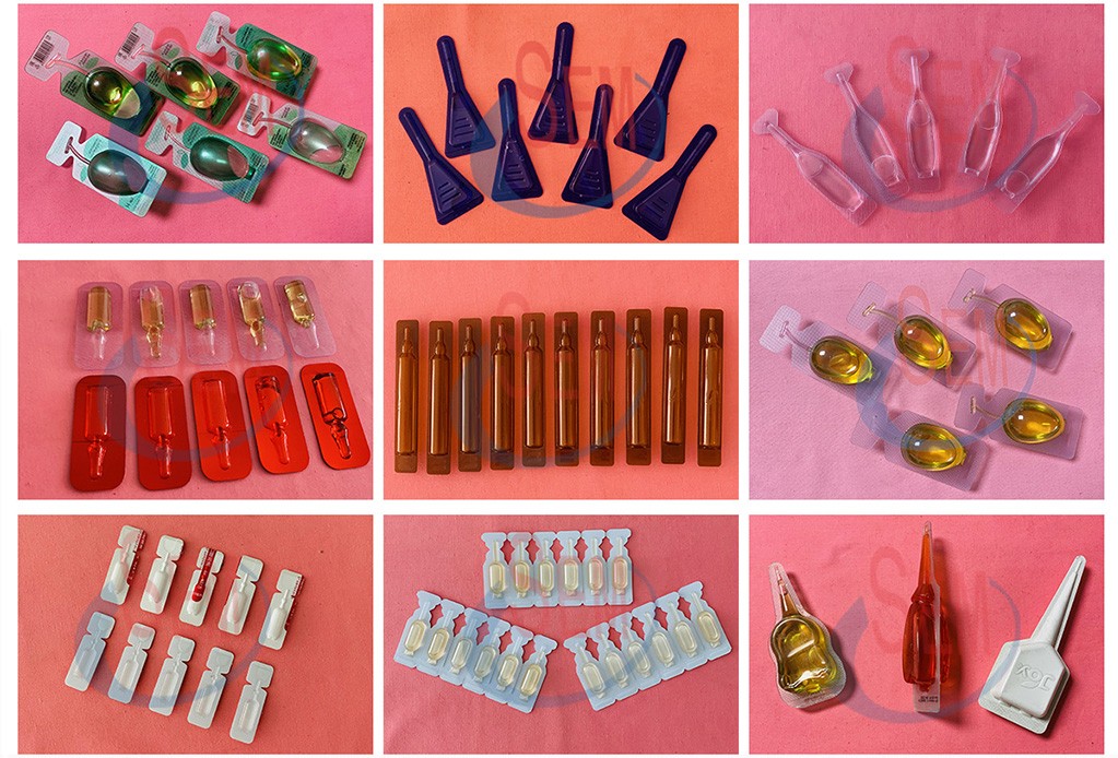 material liquid plastic bottle mini liquid form ampoule forming filling sealing machine