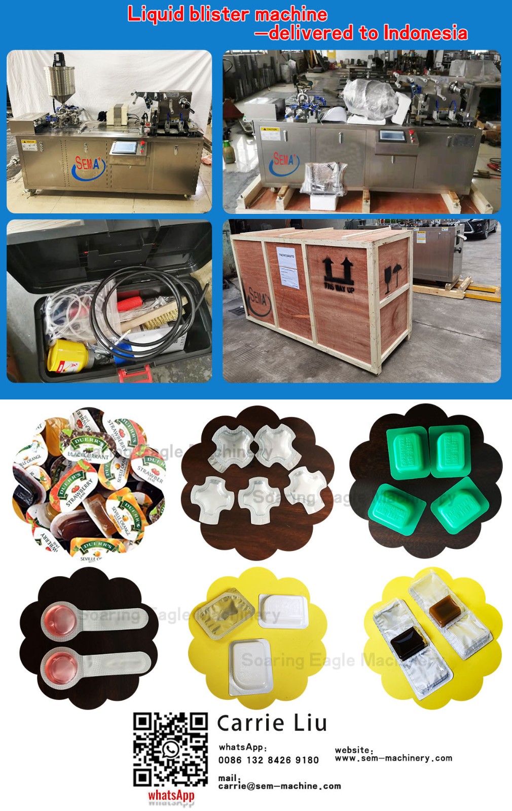 Liquid blister packing machine