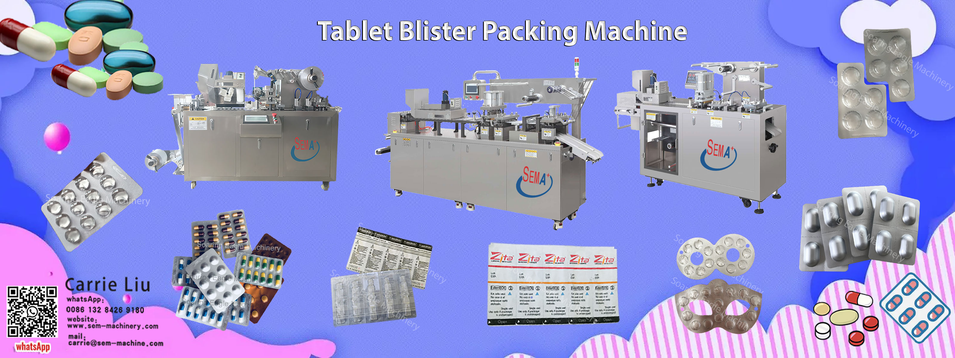 Automatic alu-alu blister packing machine