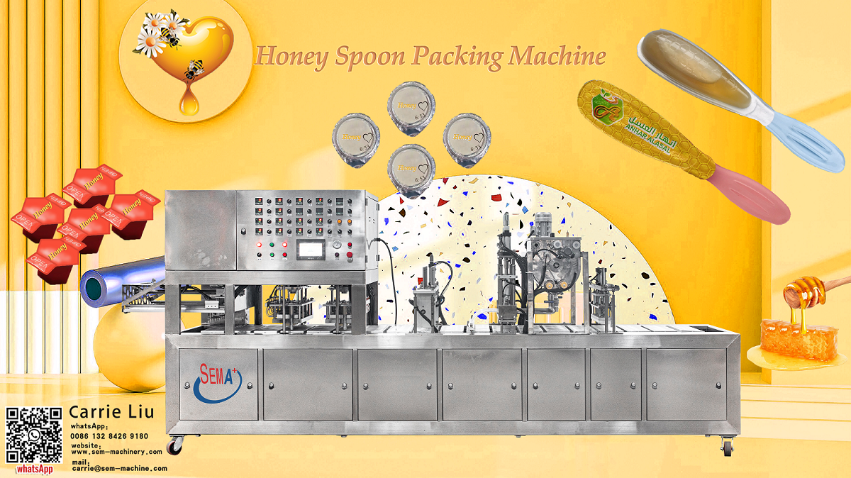 Honey spoon packing machine